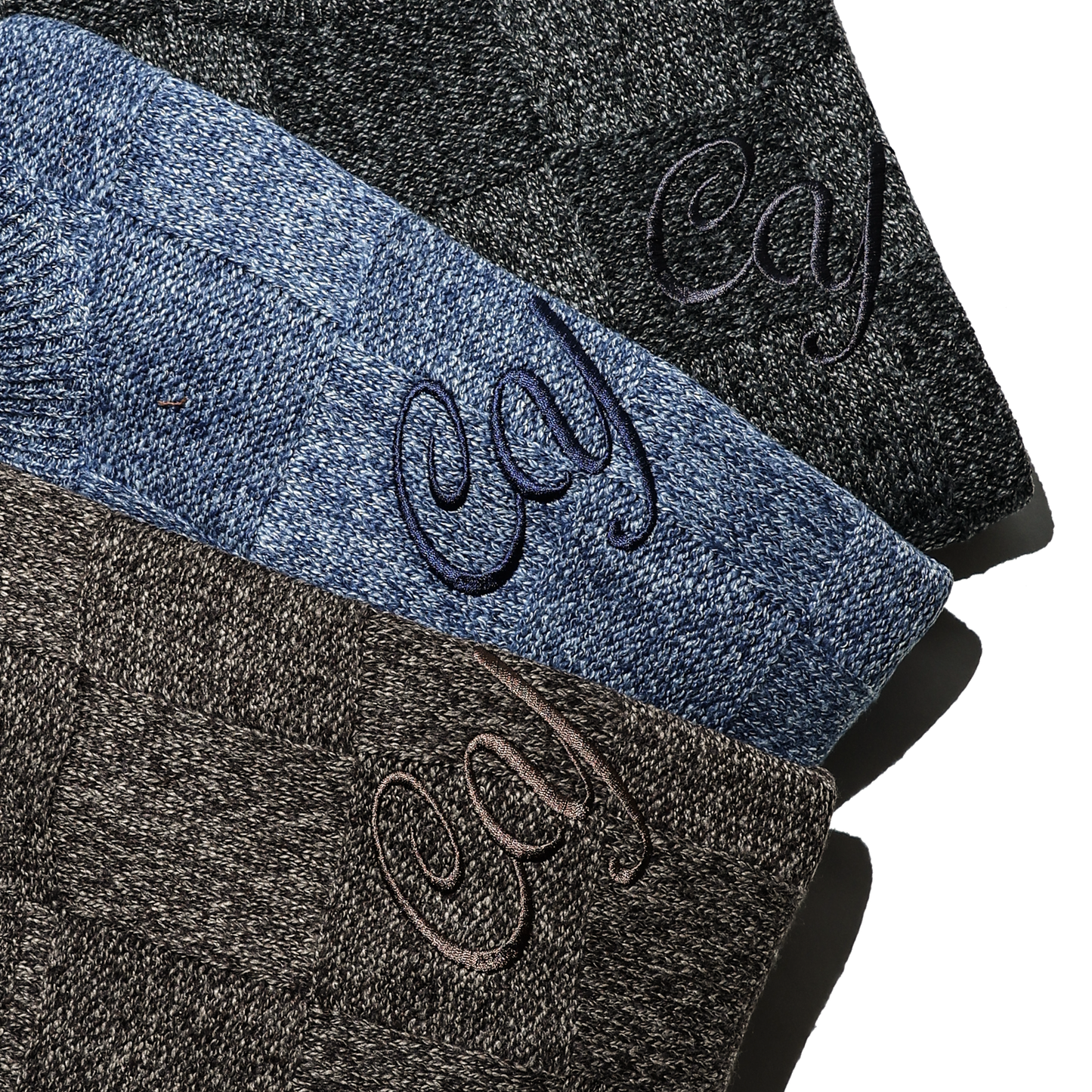 COZY Vintage Style Block Check Knit