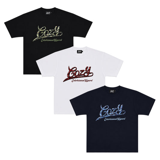COZY Camo Baseball Logo Tee