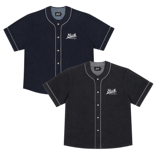 COZY Denim Baseball Jersey