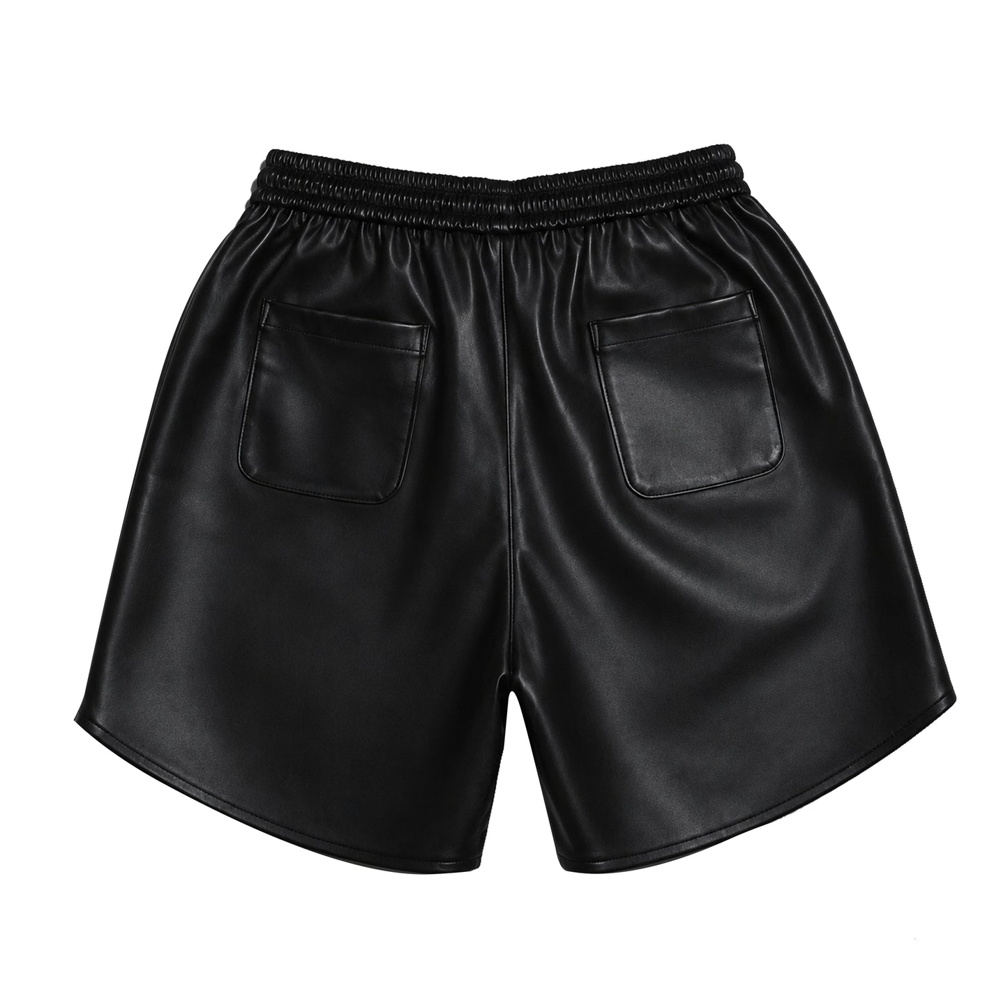COZY PU Leather Baseball Shorts