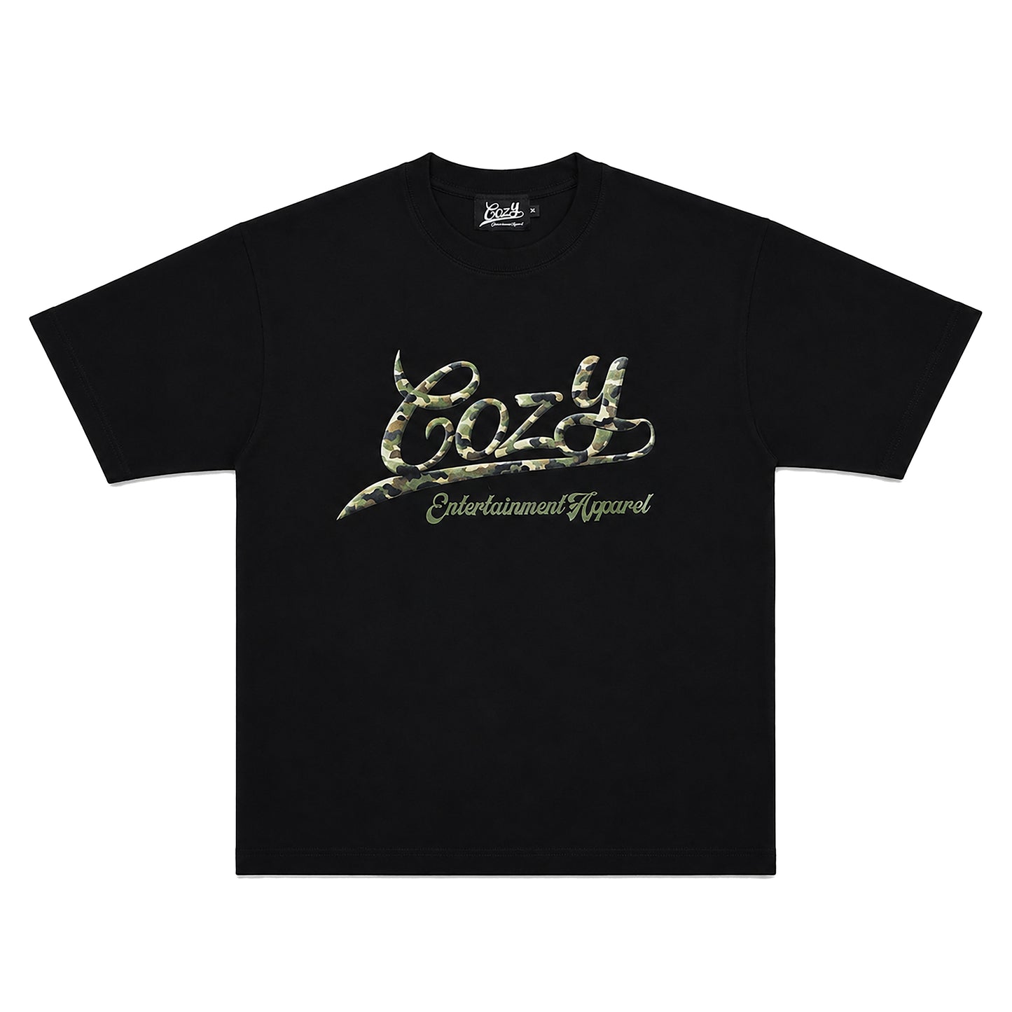 COZY Camo Baseball Logo Tee