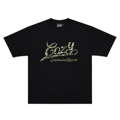 COZY Camo Baseball Logo Tee