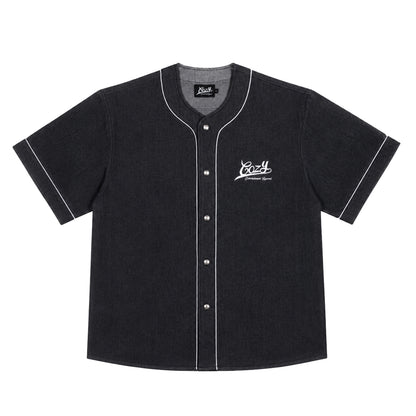 COZY Denim Baseball Jersey