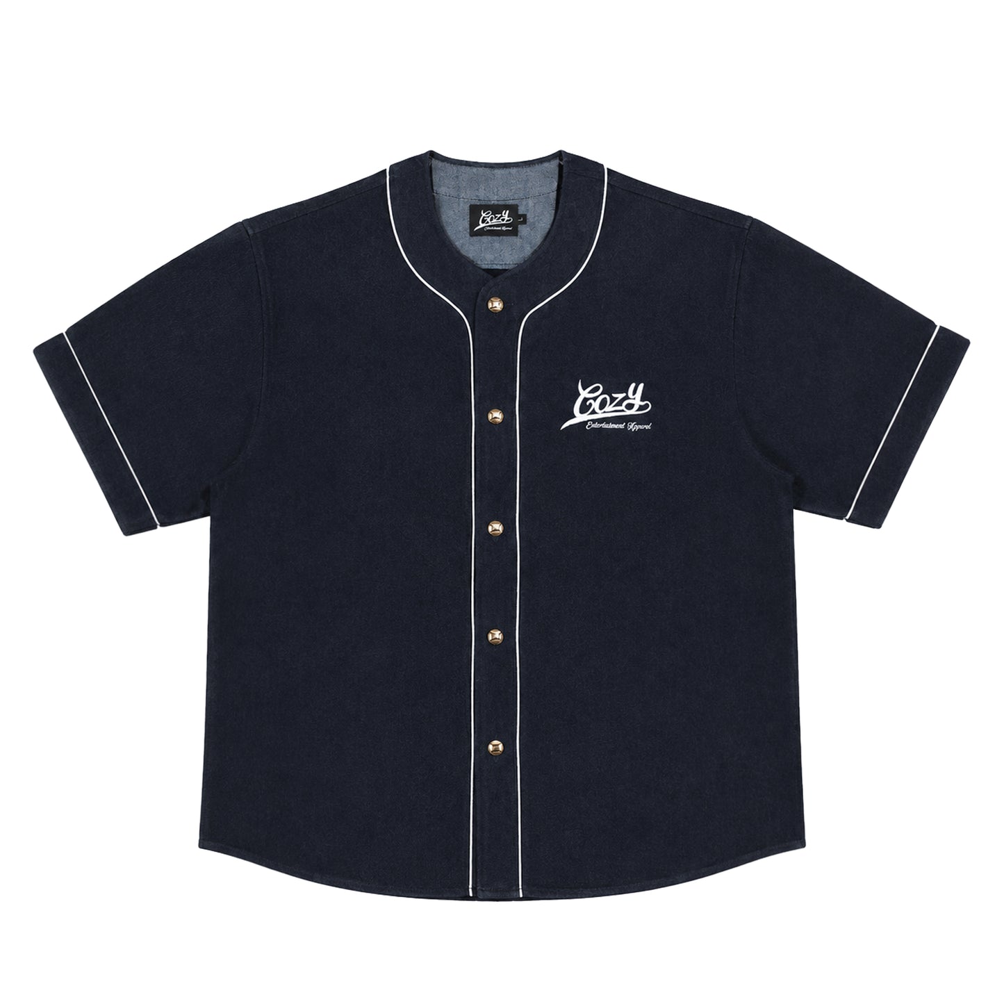 COZY Denim Baseball Jersey