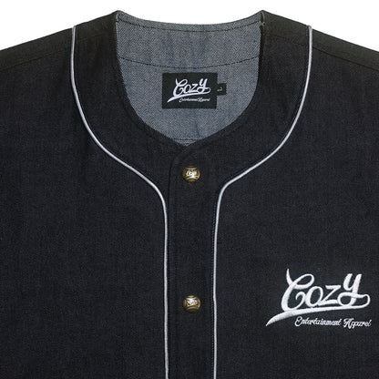 COZY Denim Baseball Jersey