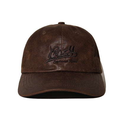 COZY Vintage Leather Logo Cap