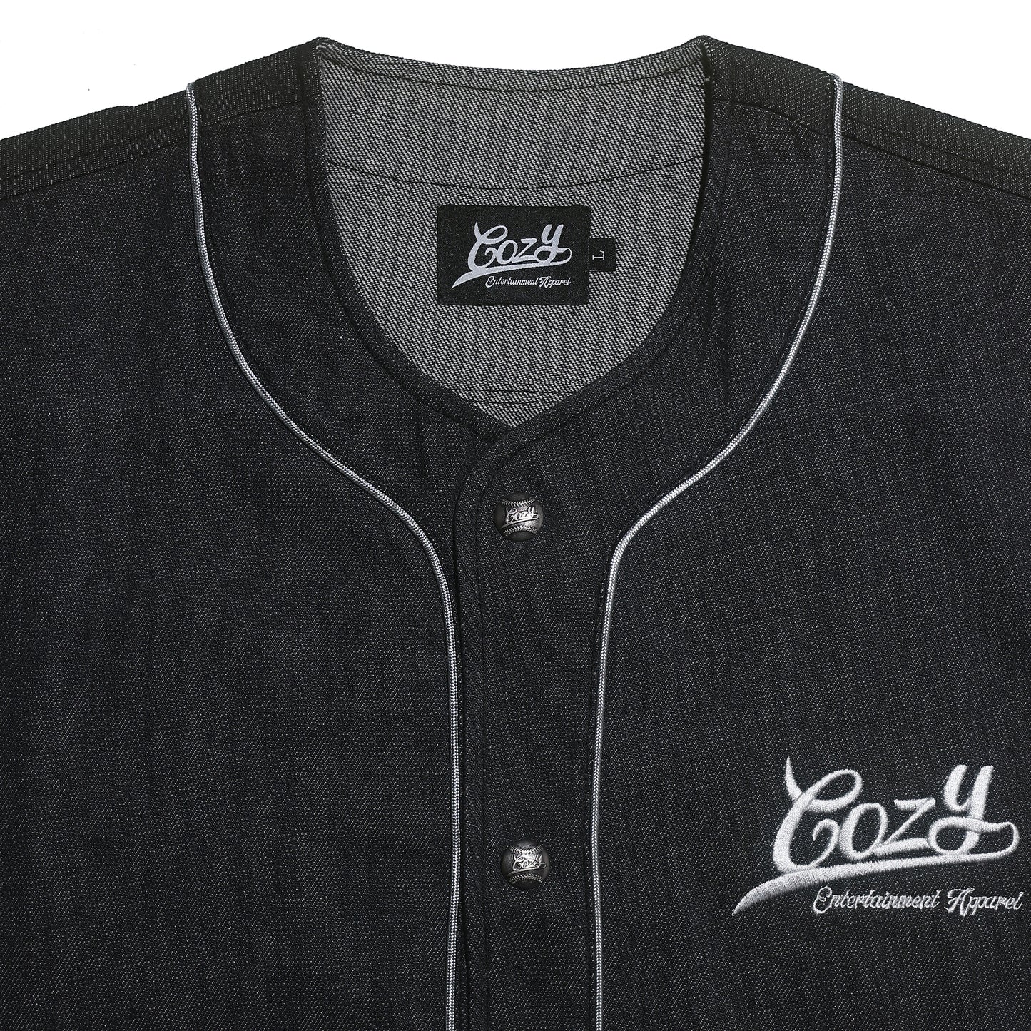 COZY Denim Baseball Jersey