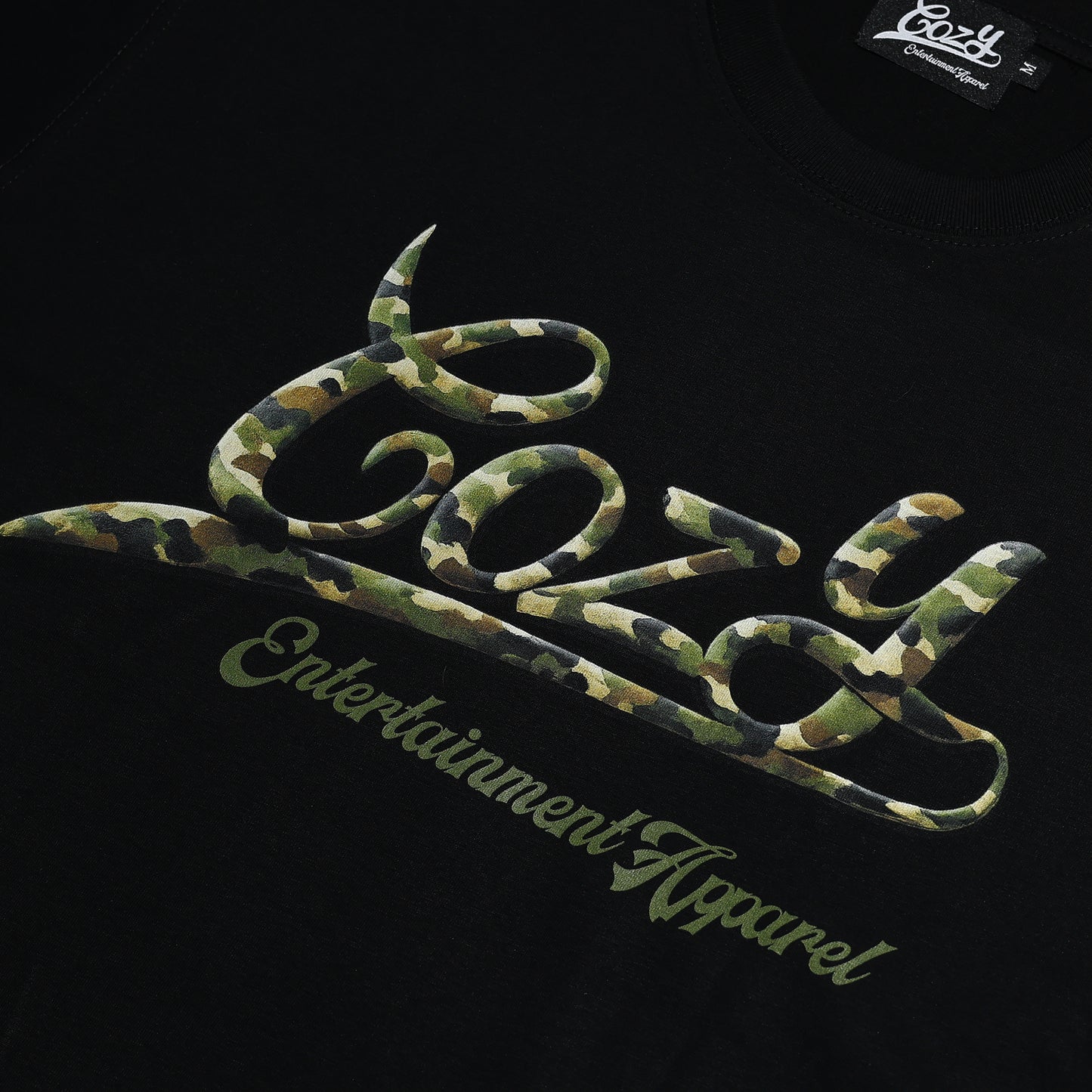 COZY Camo Baseball Logo Tee