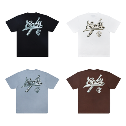 COZY 3D Baseball Logo Tee