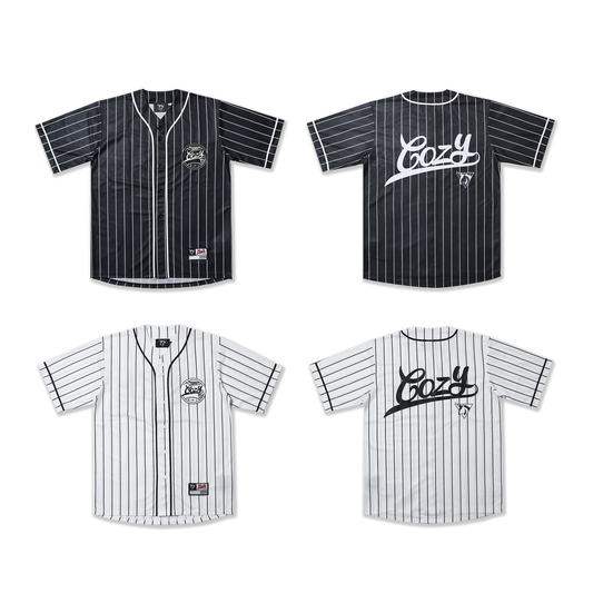 COZY Baseball Jersey B&W