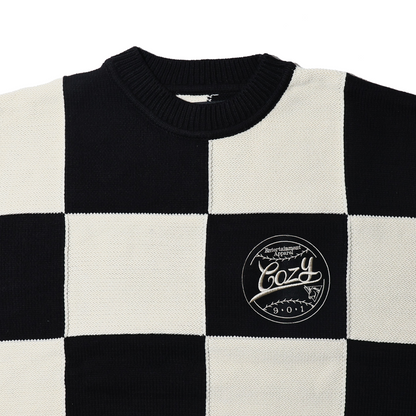 COZY Block Check Knit