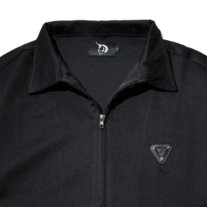 COZY Emblem Zipper Shirt