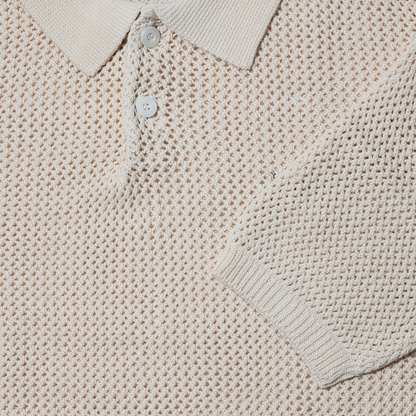 COZY Mesh Knit Polo Shirt